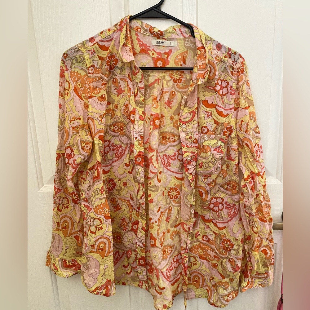 Floral Cover up shirt